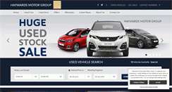 Desktop Screenshot of haywardsmotorgroup.com